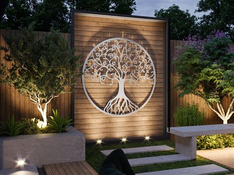 outdoor metal decorative wall art